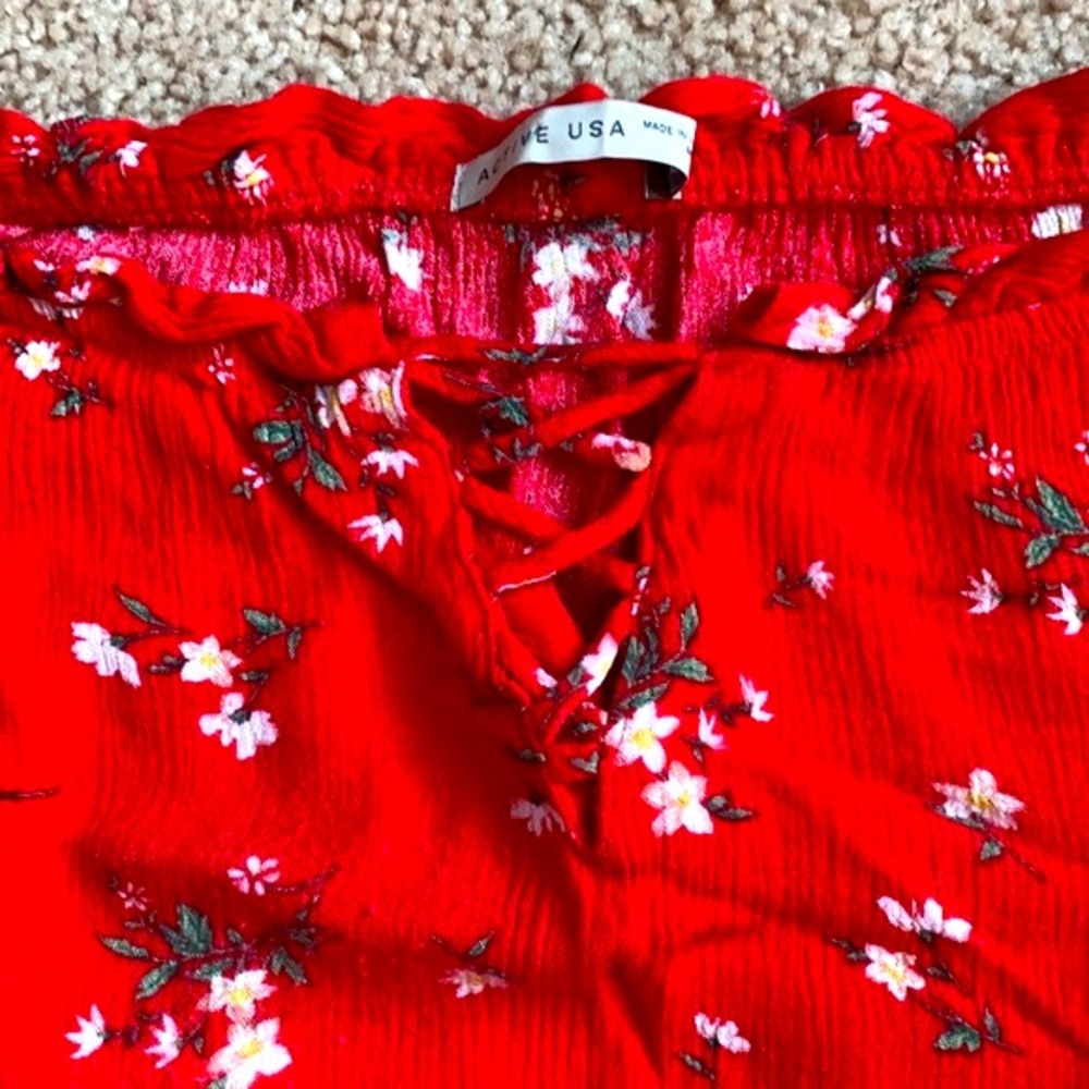 Red Crop Top - Picture 4 of 5